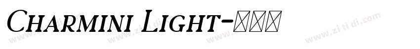 Charmini Light字体转换